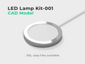 LED Lamp Kit-001 - CAD model ( .step, .f3d files )