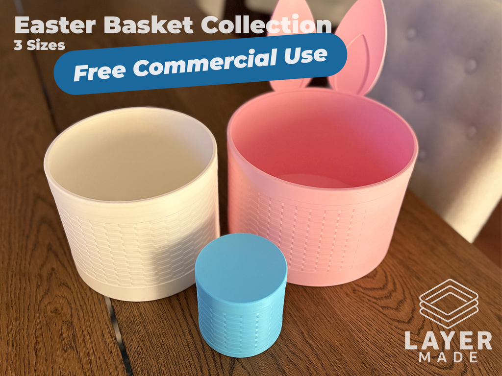 Easter Basket (Multiple Sizes and Lids)