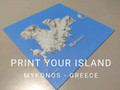 Terrain Map - Mykonos Island