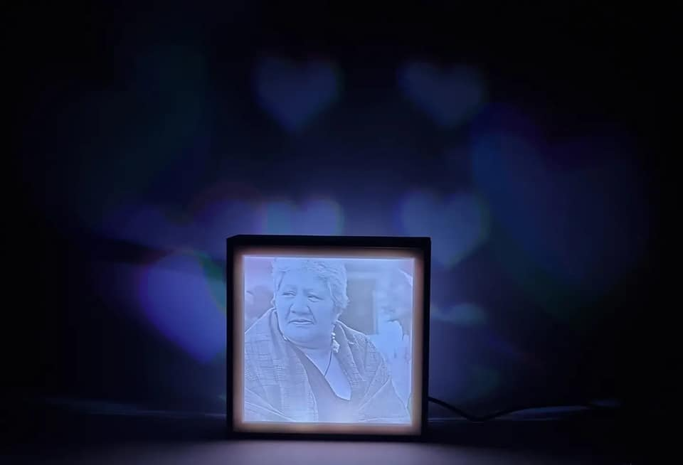 Lithophane heart light box