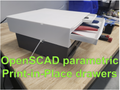 Maker drawers OpenSCAD parametric & print-in-place