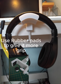 Clamp-on headphone holder