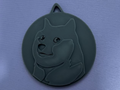 3-level doge coin keychain