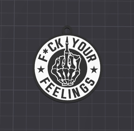 f--k your feelings keychain/charm(free commercial)