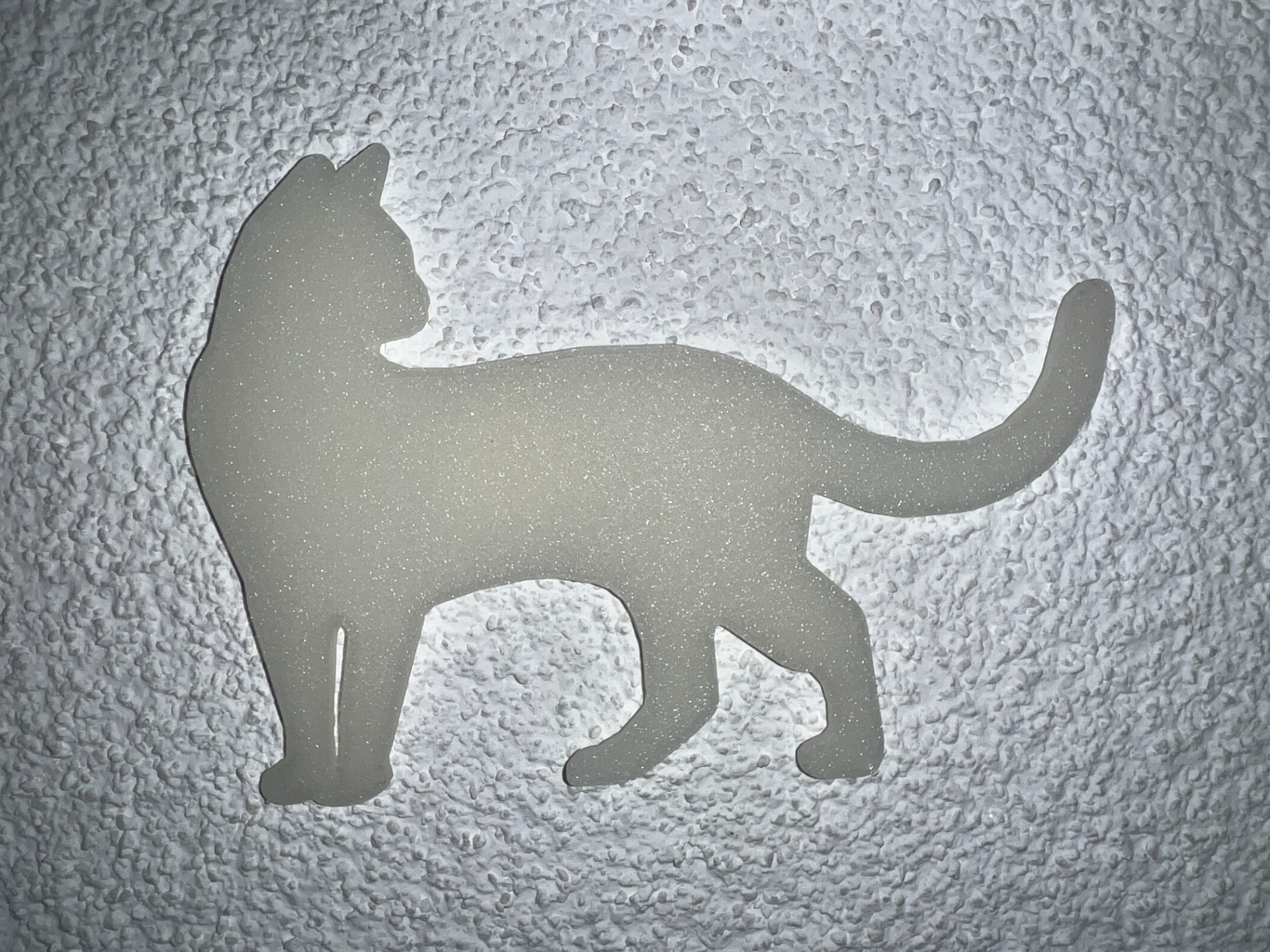 Cat Shape - Badge - Sticker - Glow in the Dark
