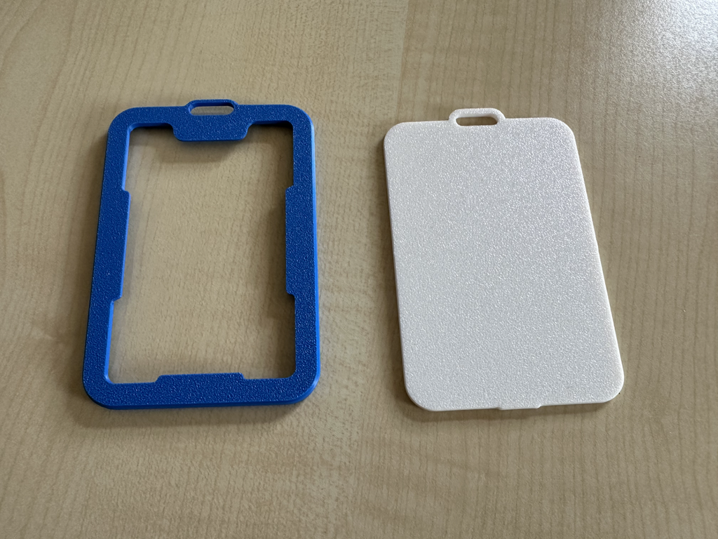 Snap fit badge holder standard creditcard size