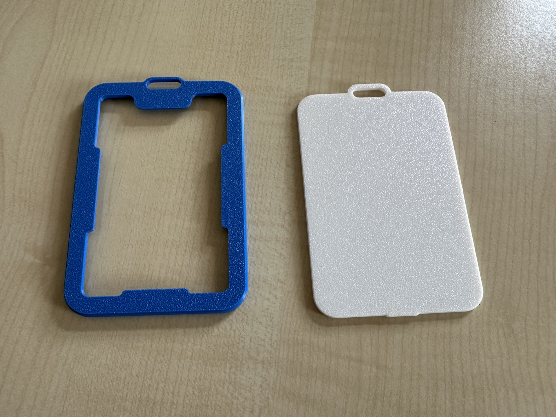 Snap fit badge holder standard creditcard size