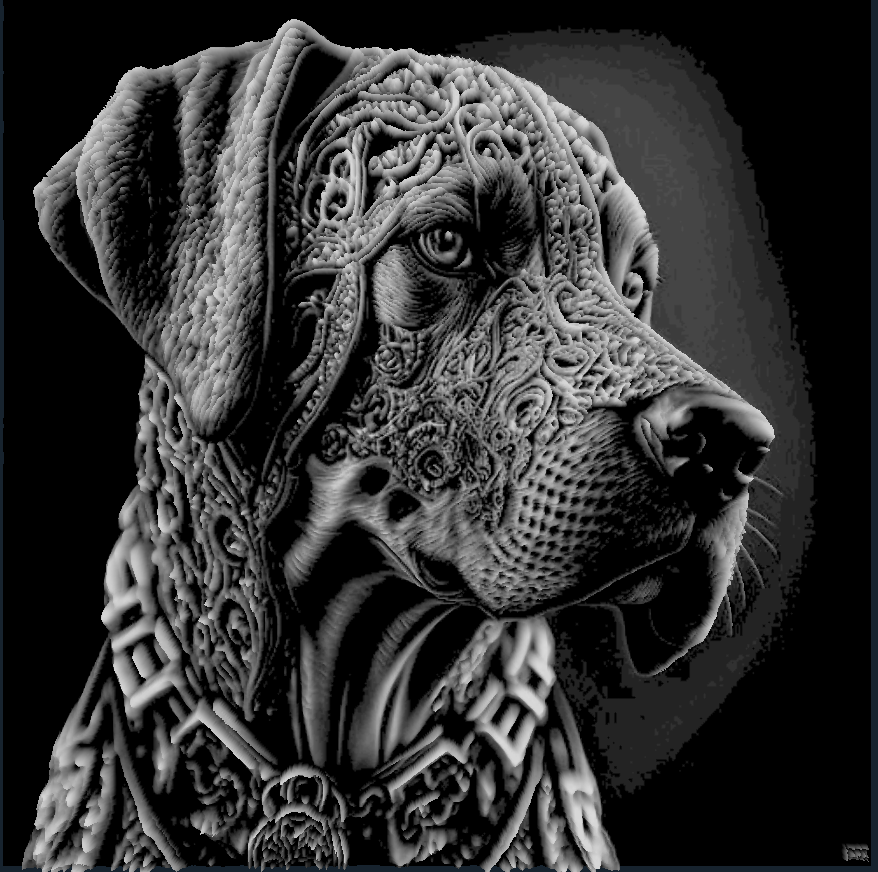 Majestic Dog Wall Art _ Hueforge