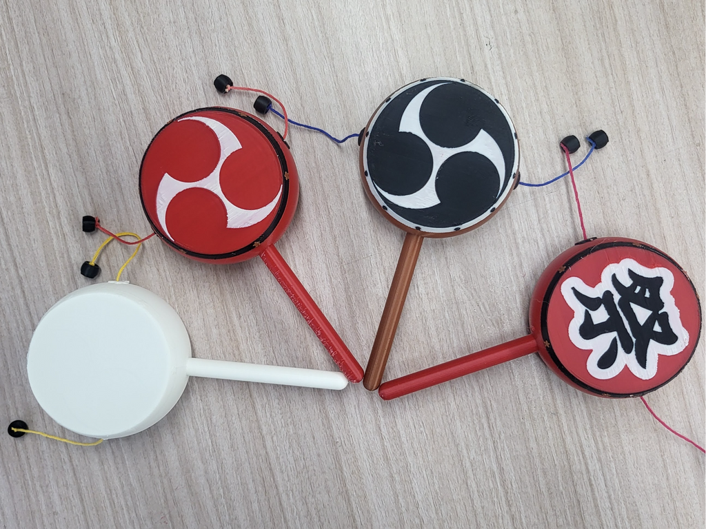 "Denden Daiko" Traditional Japanese Pellet Drum