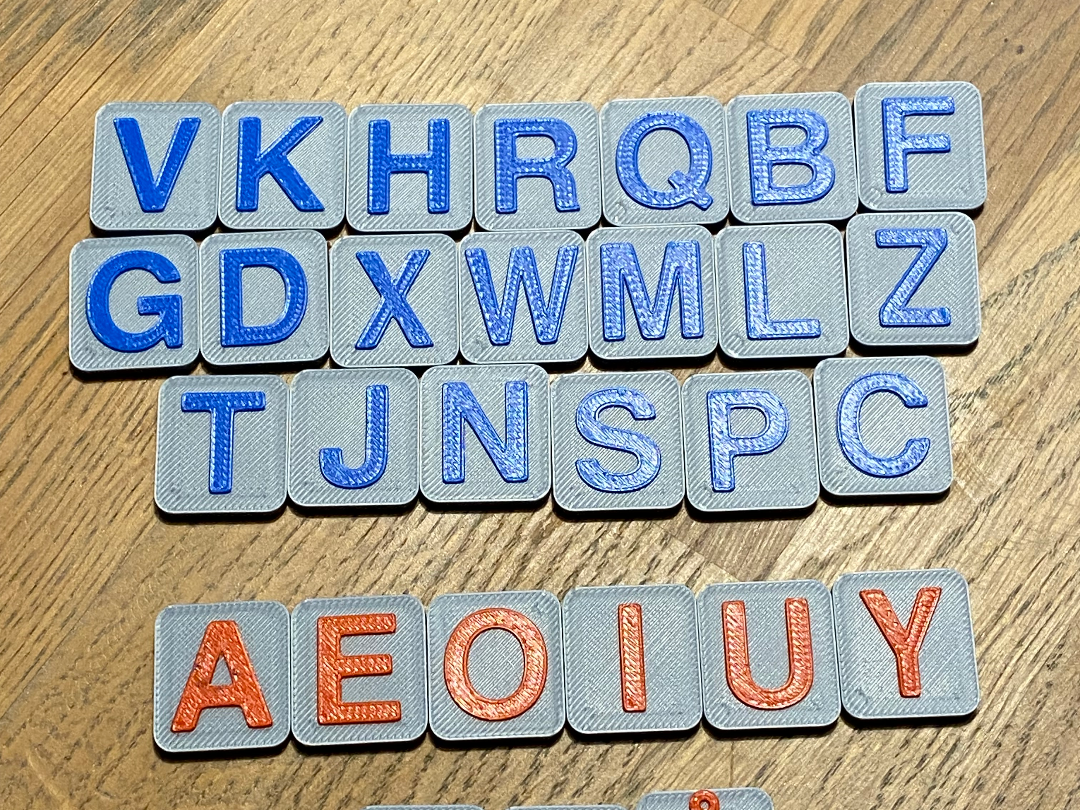 Alphabet, letters for teaching ABC