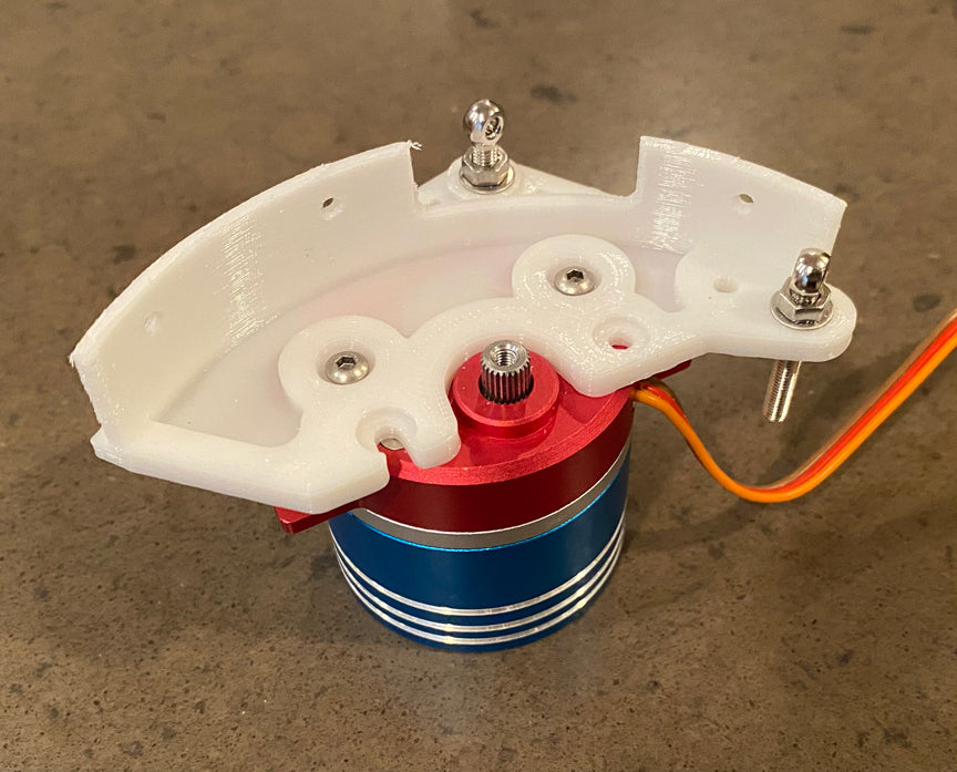 Alioth 3DP IOM sailboat sail servo mount SMG 100