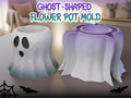 Halloween Ghost Mold | Flower Pot | Candle Holder