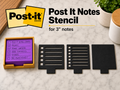 Post It Note Stencil For Lists