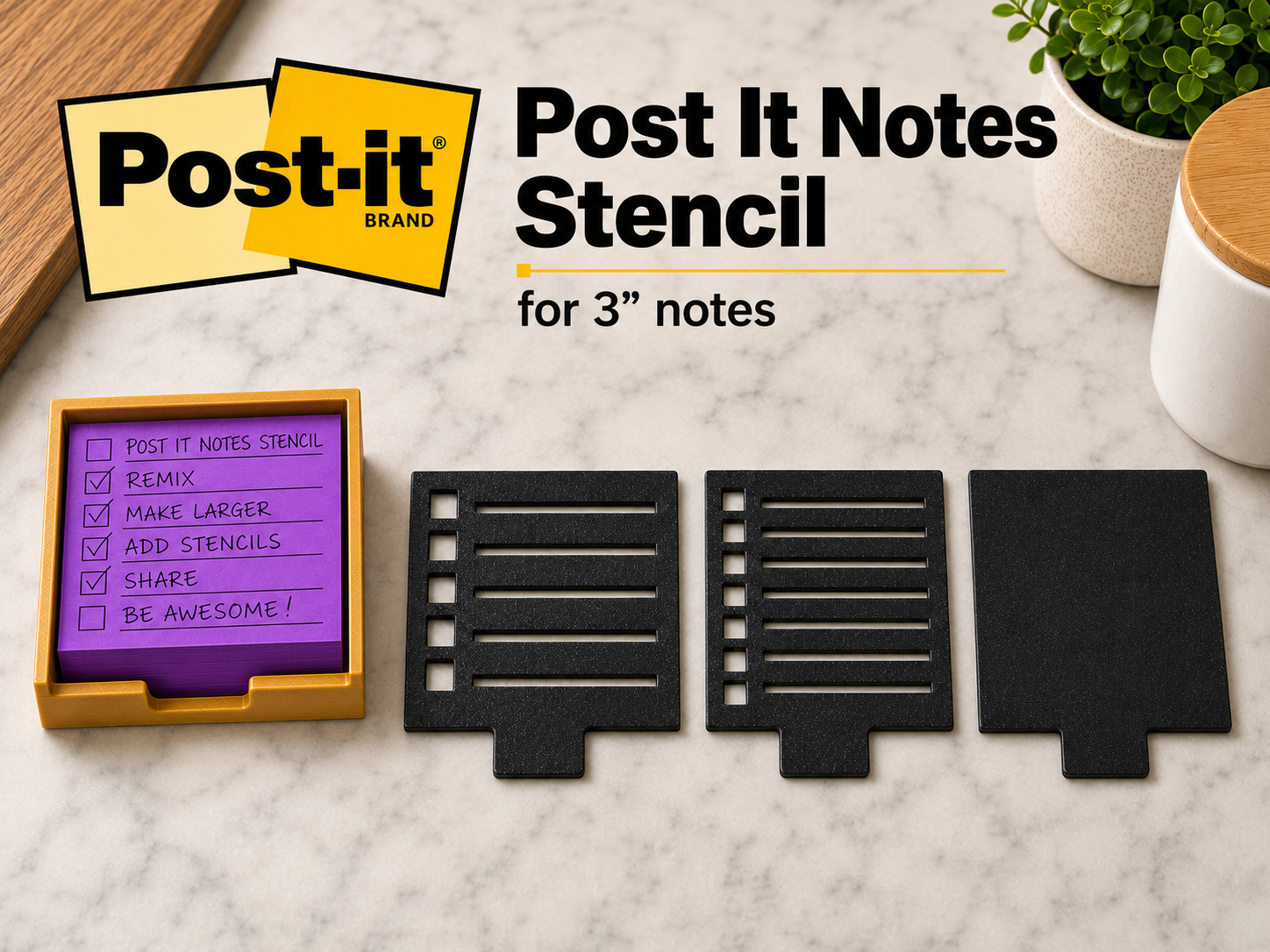 Post It Note Stencil For Lists