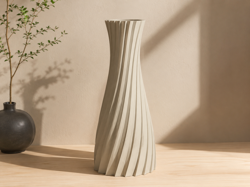 Vaso Espiral Moderno – Design Minimalista