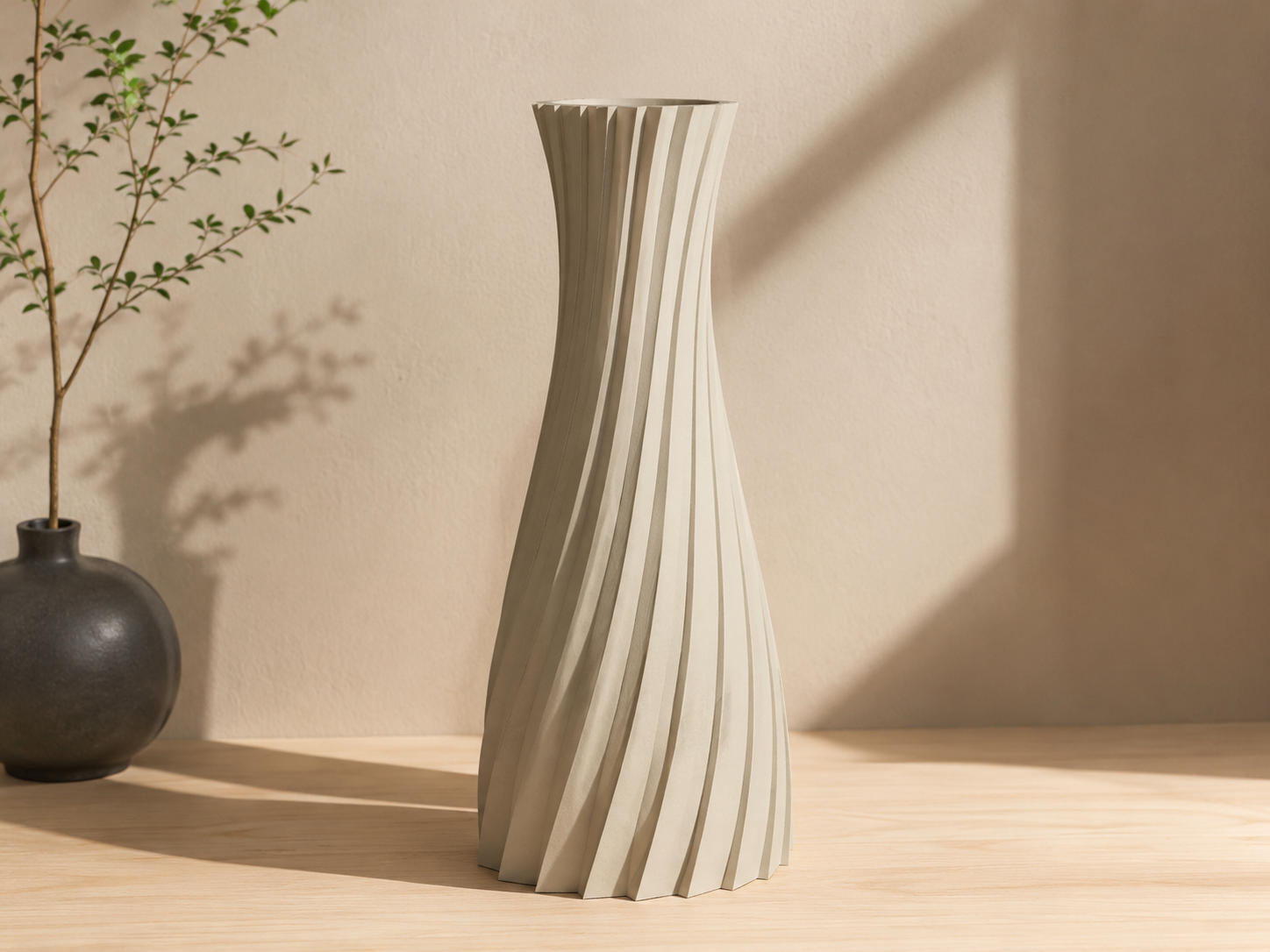 Vaso Espiral Moderno – Design Minimalista
