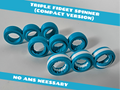 Triple Spinner Fidget Toy (Compact Version)