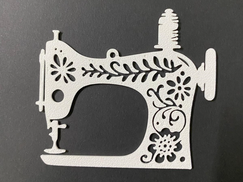 Sewing machine tree ornament