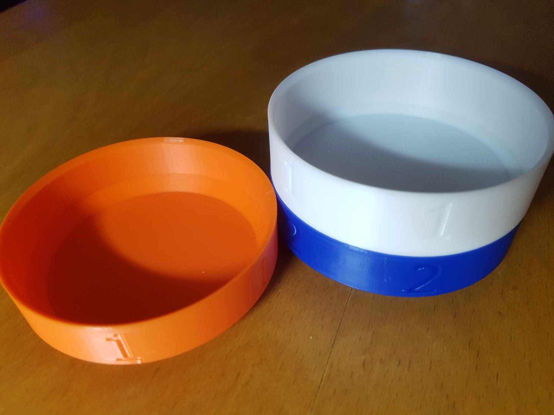 Bowl with numbers/without numbers, stackable