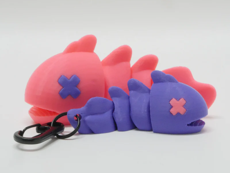 (UN)DEAD flexi fish + keychain