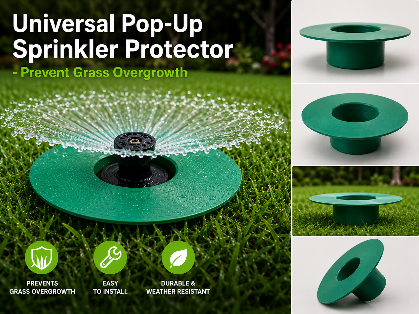 Universal Pop-Up Sprinkler Protector -No Grass