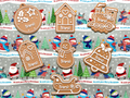 Customisable name Christmas gift tag - Gingerbread