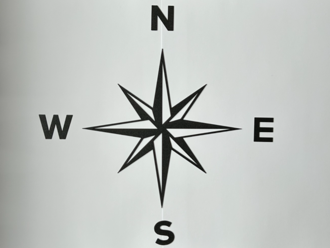 Compass - wall art SK/EN