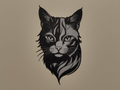 cat - plate - wall art