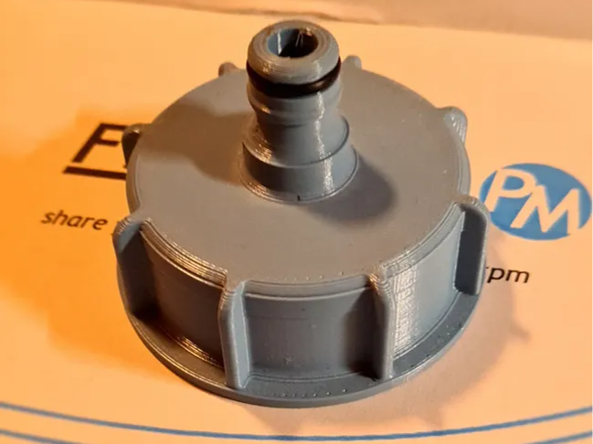 IBC reduction with quickrelease for garden hose
