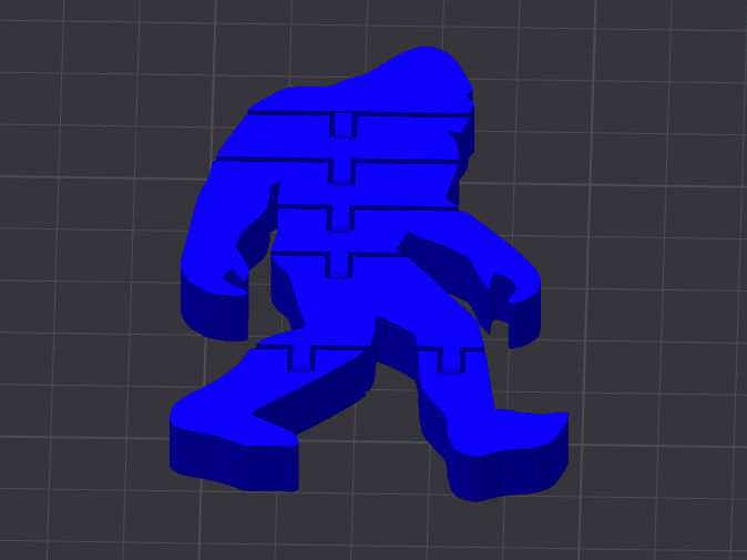 Flexi Sasquatch Keychain