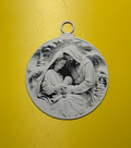 Christmas ball Mary Joseph and baby Jesus