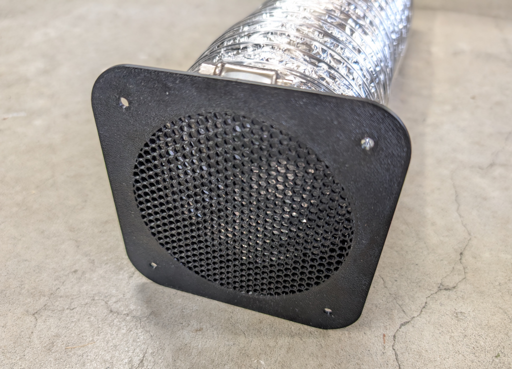 Customizable Exhaust Vent Wall Plate w/ Hex Mesh