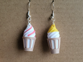 ice cream cup earrings
