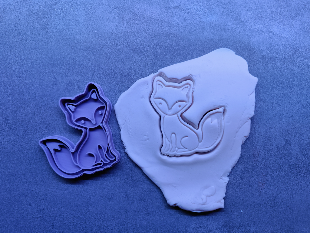 Cute fox cookie cutter