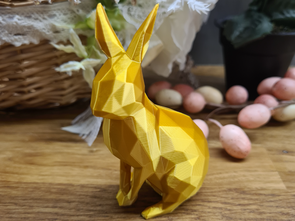 Easter bunny decor low poly