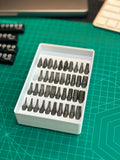40 Hex Drill Bit Gridfinity 3x2 (4U Height)
