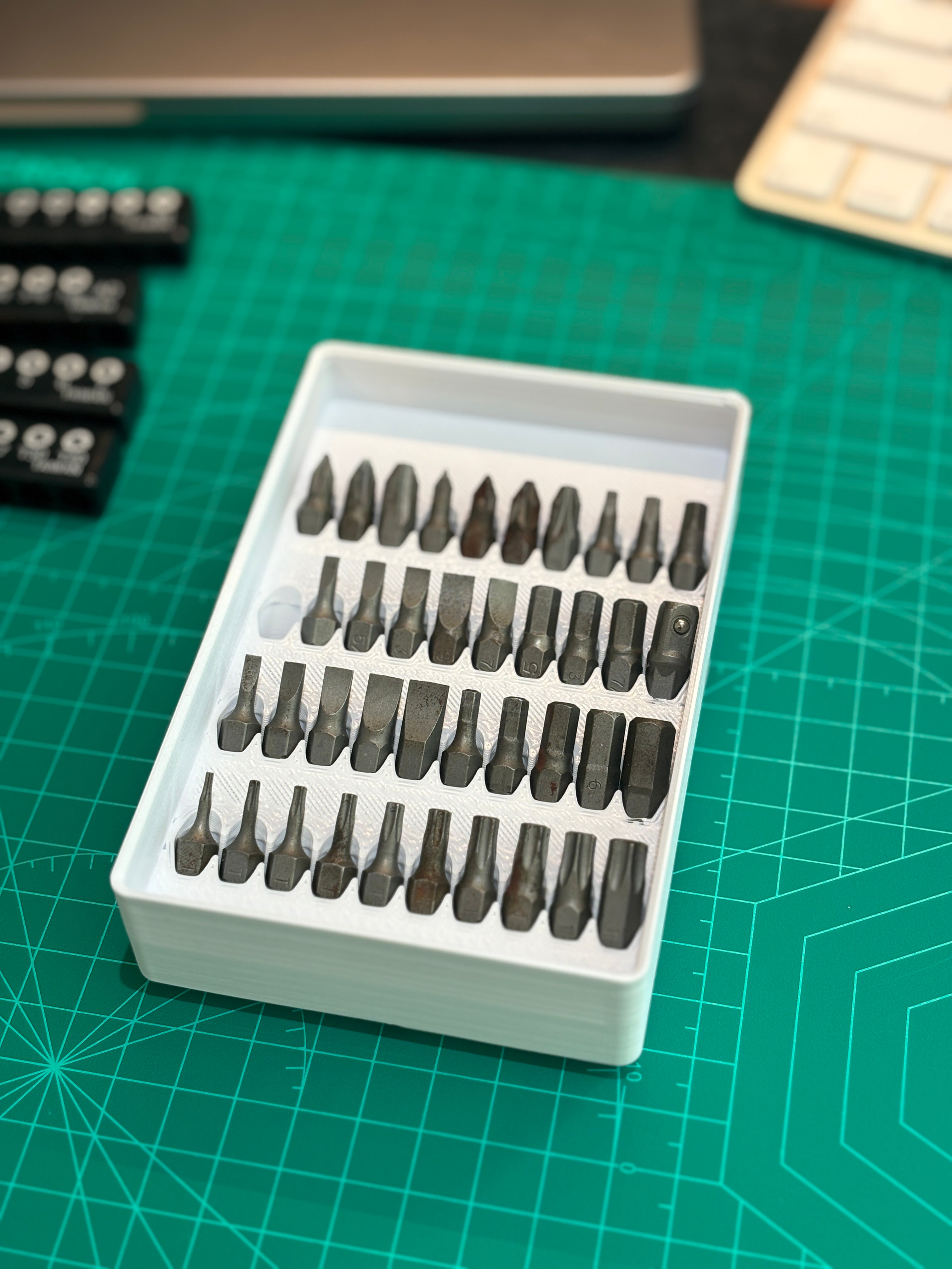 40 Hex Drill Bit Gridfinity 3x2 (4U Height)