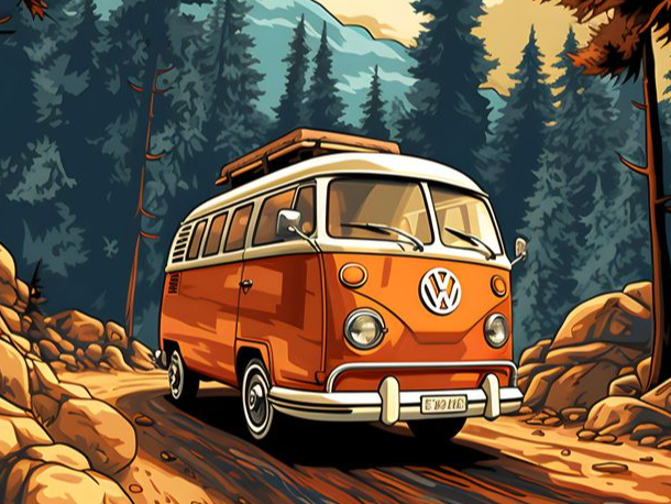 VW Bulli T1 Hueforge