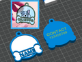 Dog tag costum-placa para perro editable