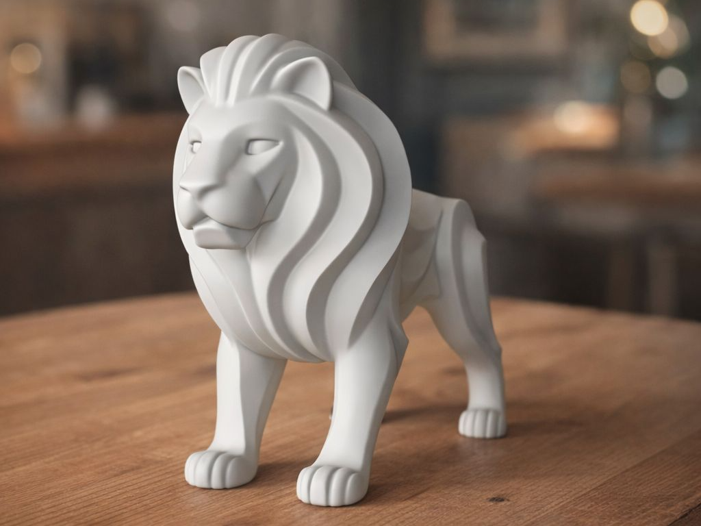 Modern Lion Sculpture