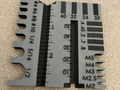 Screw gauge for Metric and Inch with threads