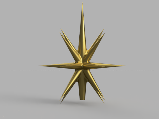 Star Burst Christmas Tree Topper