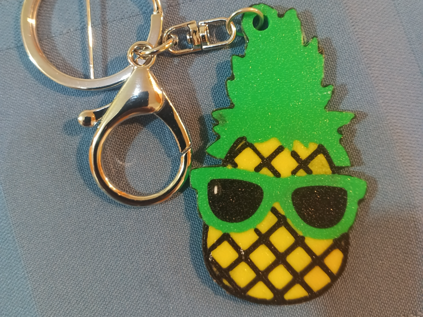 Pineapple Keychain and Necklace