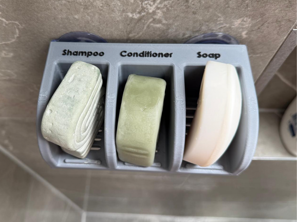 3 part Soap dish