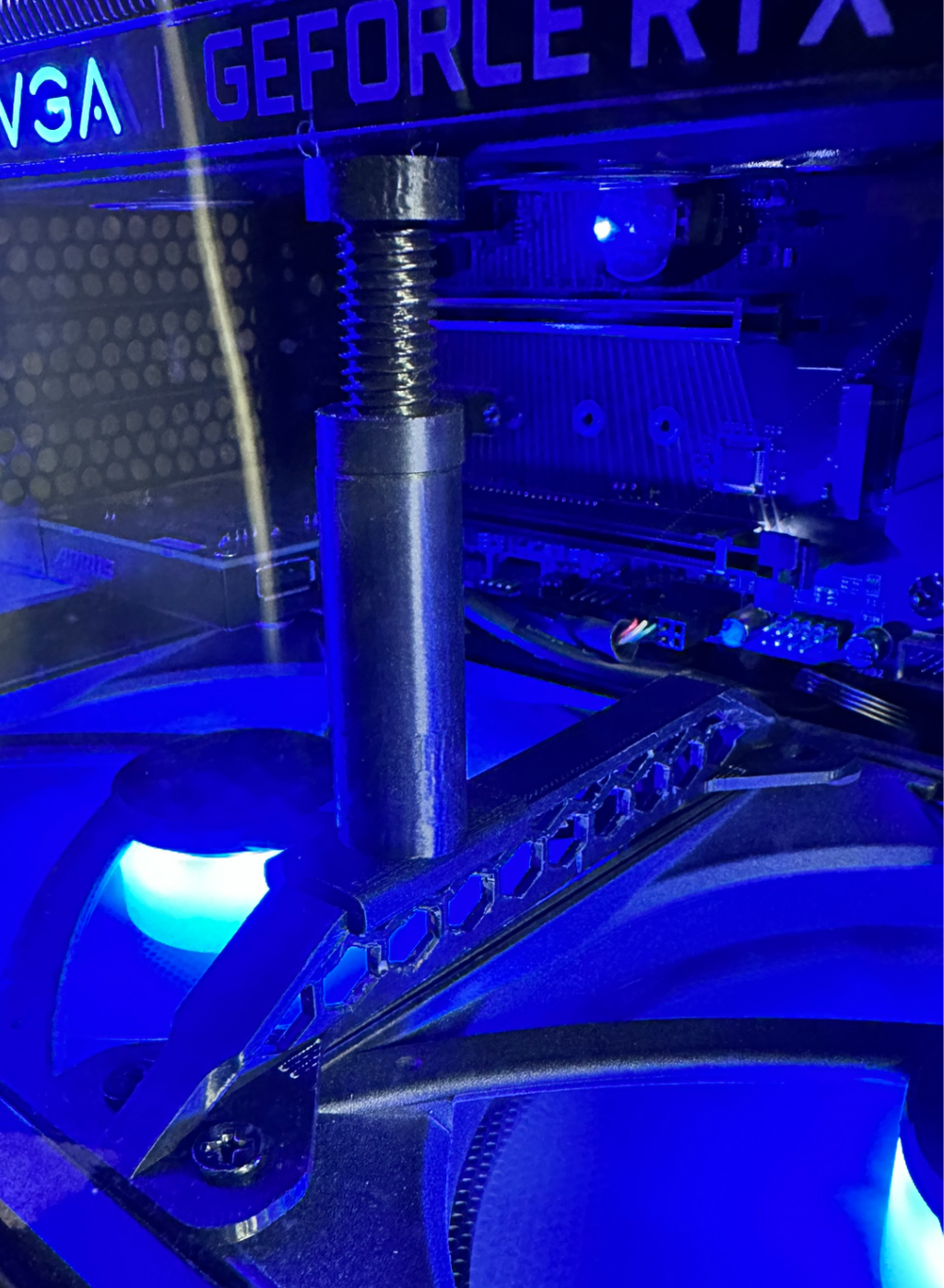 NZXT H6 fan mount GPU anti sag brackets