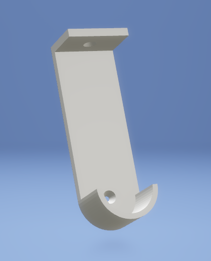 Extendable pole hanging bracket