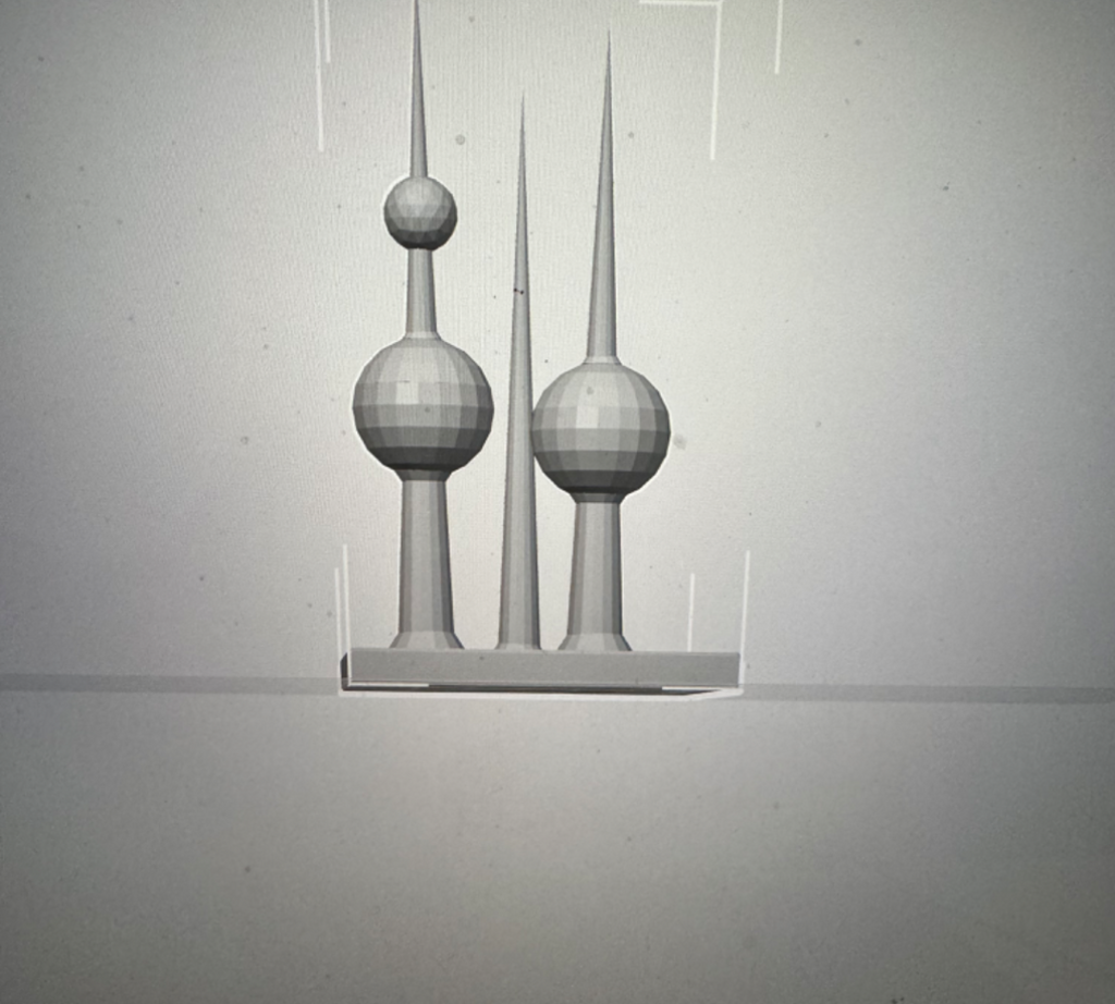Kuwait tower candle holder