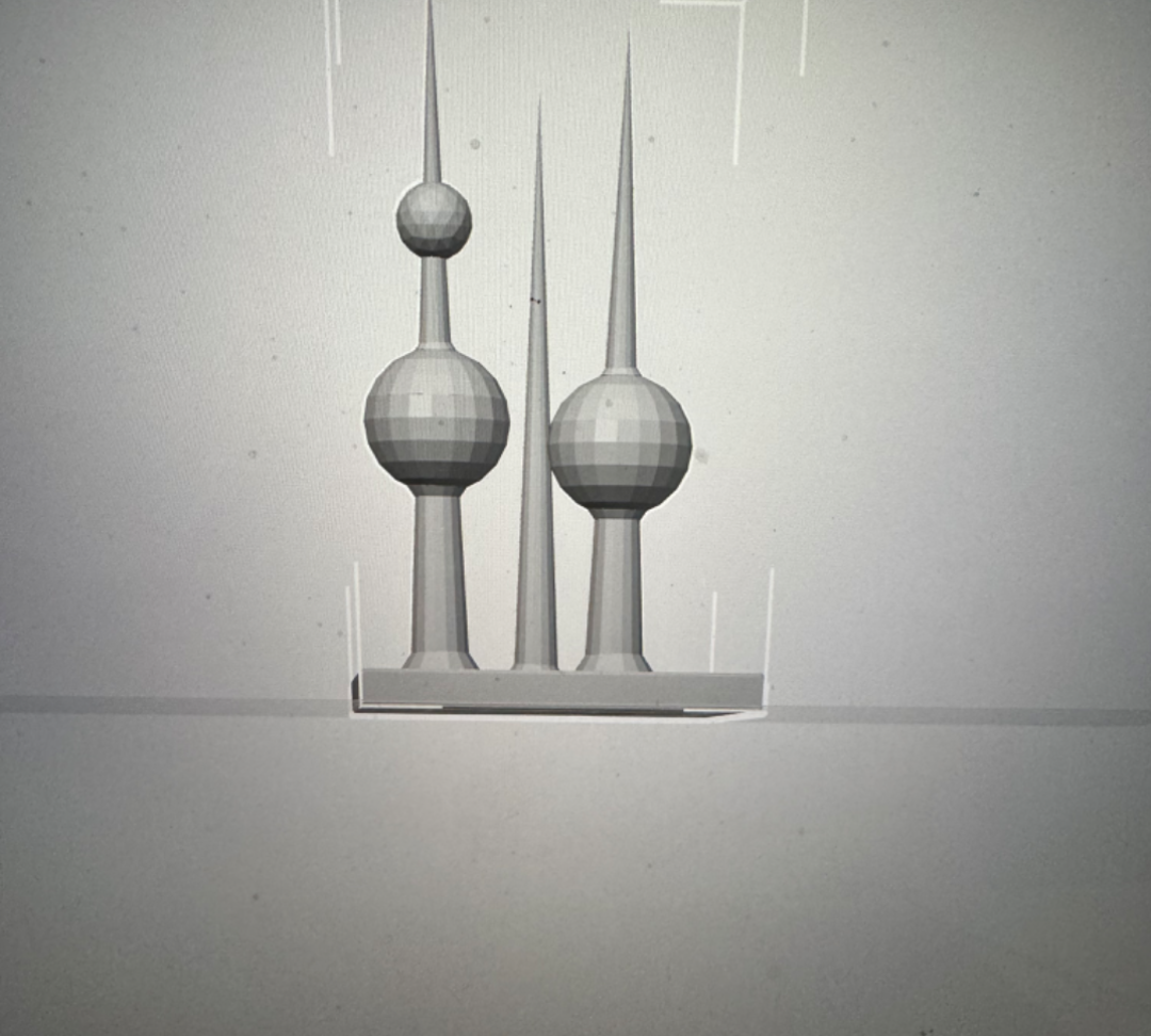 Kuwait tower candle holder