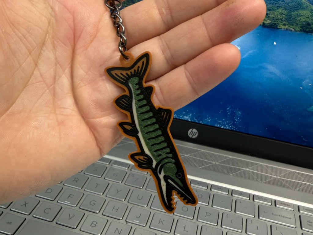 Musky Fish Keychain
