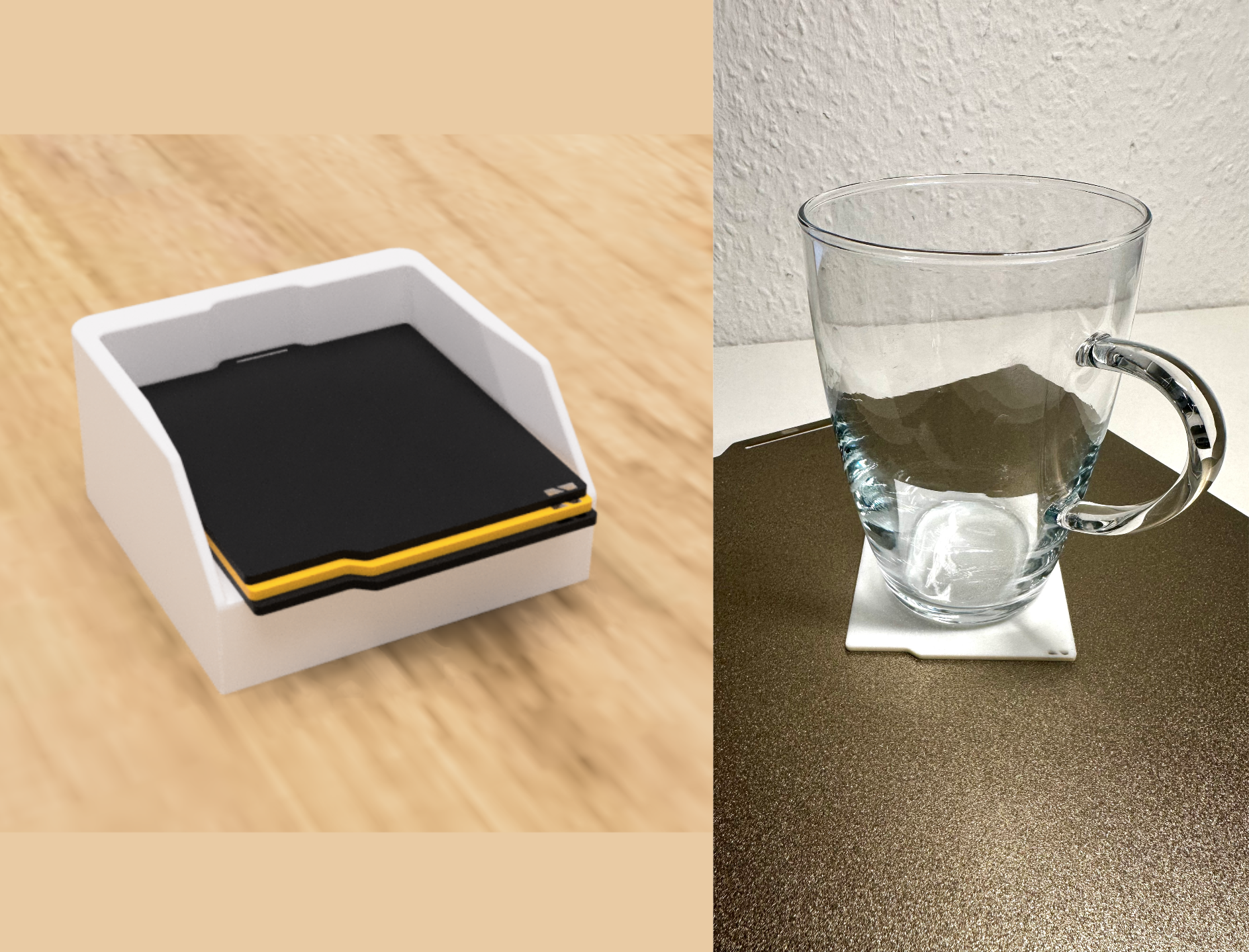 Mini Textured PEI Plate / Coffee Coaster